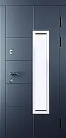 Вхідні двері SK Суприм фарбовані зі склопакетом, вуличні, комплектація Гранд із терморозривом 3 контури