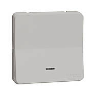 Механізм кнопкового вимикача з підсвіткою IP55, білий, Mureva Styl Schneider Electric MUR39127