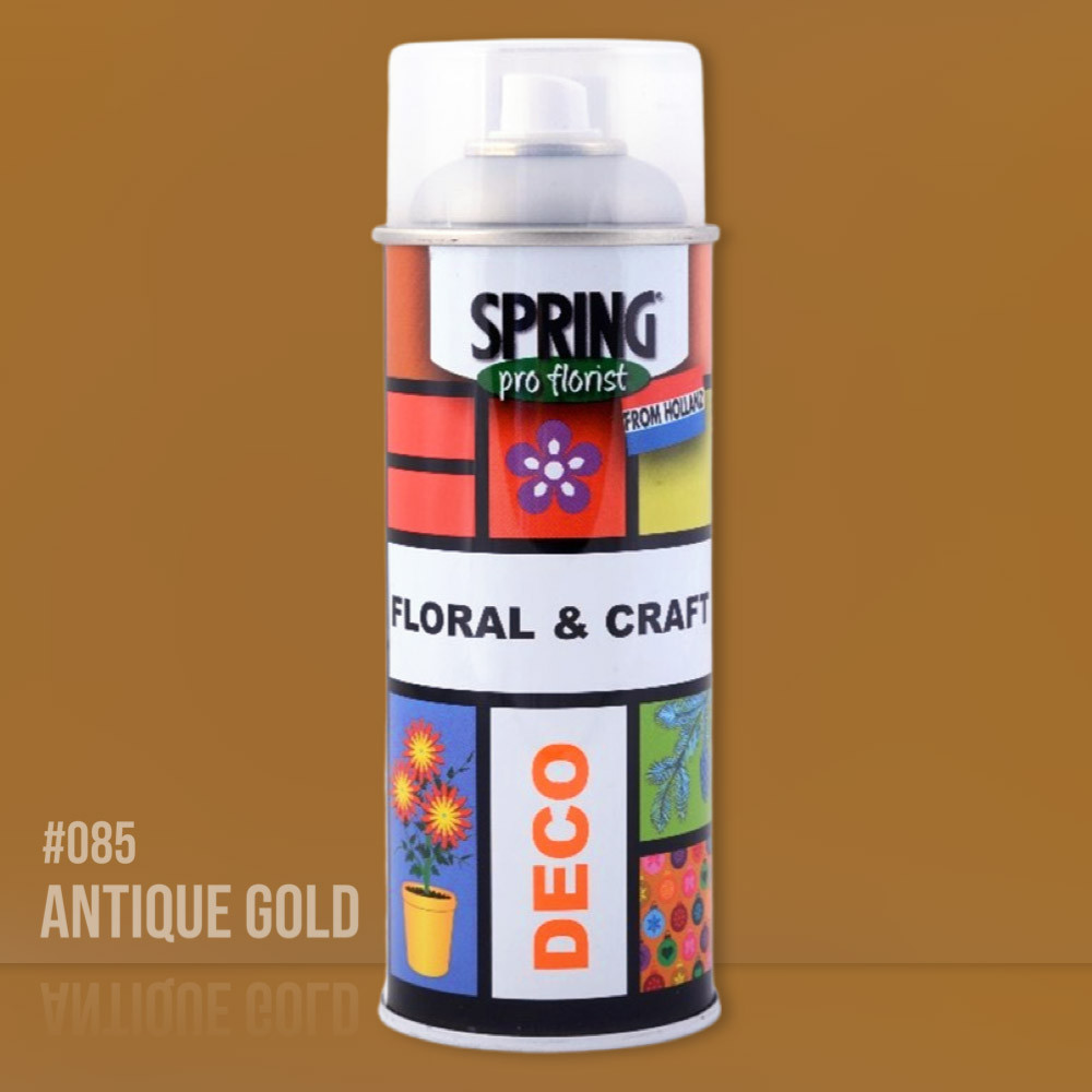 Фарба для живих квітів SPRING античне золото, фото 1