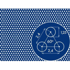 Перфорований лист PC Rv1,25-2,4/1/1000x2000, фото 1