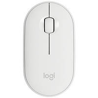 Мишка бездротова оптична Bluetooth або USB LOGITECH Pebble M350 Білий