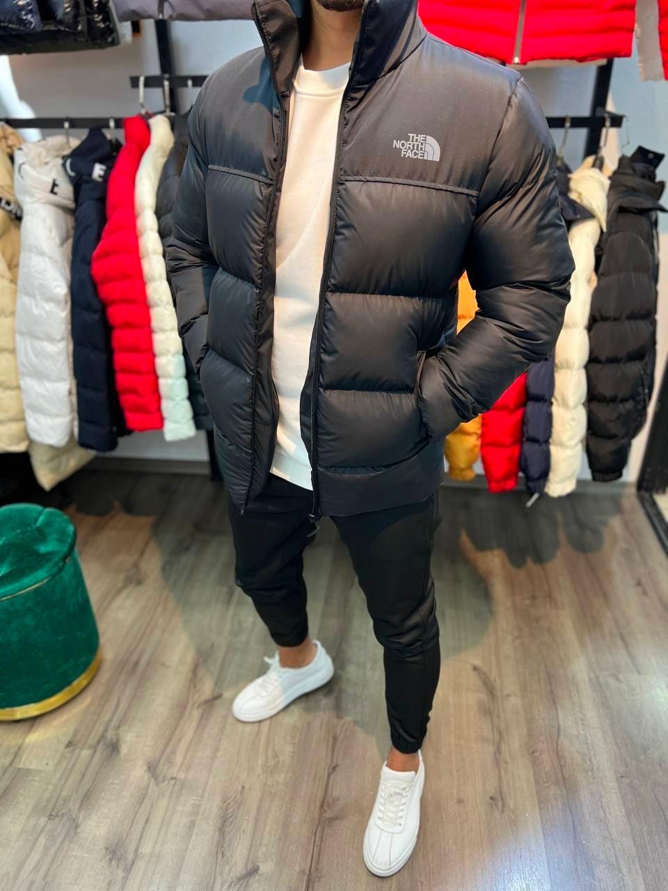 Мужская Куртка Зимняя The North Face Теплая Короткая до -25*С Черная ...