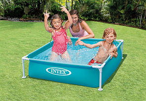 Басейн каркасний дитячий Intex 57173, 122х122х30 см, Blue, фото 5