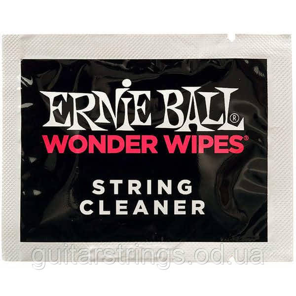 Салфетка Ernie Ball 4277 Wonder Wipes String Cleaner 1pcs, фото 1