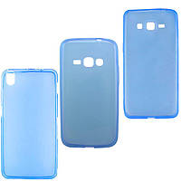 Чехол силиконовый цветной HTC Desire 616 синий
