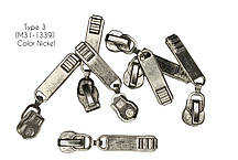 Бігунок для металевої молнії тип 3 з вісюлькой