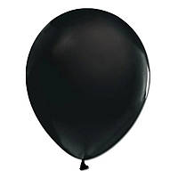 Латексный воздушный шар без рисунка Balonevi Черный пастель, 12" 30 см