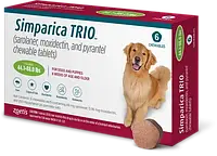 Simparica TRIO таблетки от блох, клещей и гельминтов для собак от 20.1 до 40 кг (1 табл)