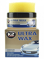 Паста для полировки с воском, с губкой K2 ULTRA WAX 250 мл (K073)