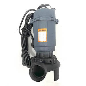 Насос каналізаційний фекальний з ножами 2,6 кВт для септика, вигрібних ям Kenle Р 201 чавун без поплавка напір 12м, 334 л/хв