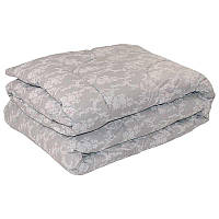 Теплое силиконовое одеяло 200х220 стеганое бязь "Серый вензель" (322.02СЛУ)