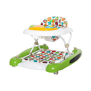 Дитячі ходунки 4 в 1 CARRELLO Favore CRL-12704 Olive Зелений (ходунки, стрибунки, качалка, толокар)