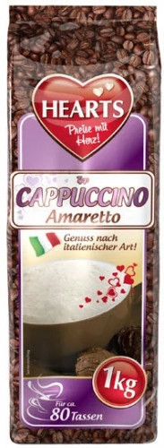 Розчинна кава Капучино Hearts Amaretto 1 кг