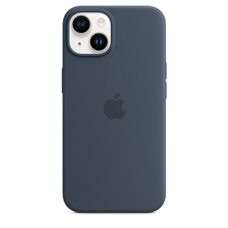 Чохол Silicone Case Premium з MagSafe для iPhone 14 Plus Blue Storm 83