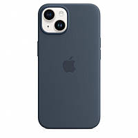 Чохол Silicone Case Premium з MagSafe для iPhone 14 Blue Storm 83