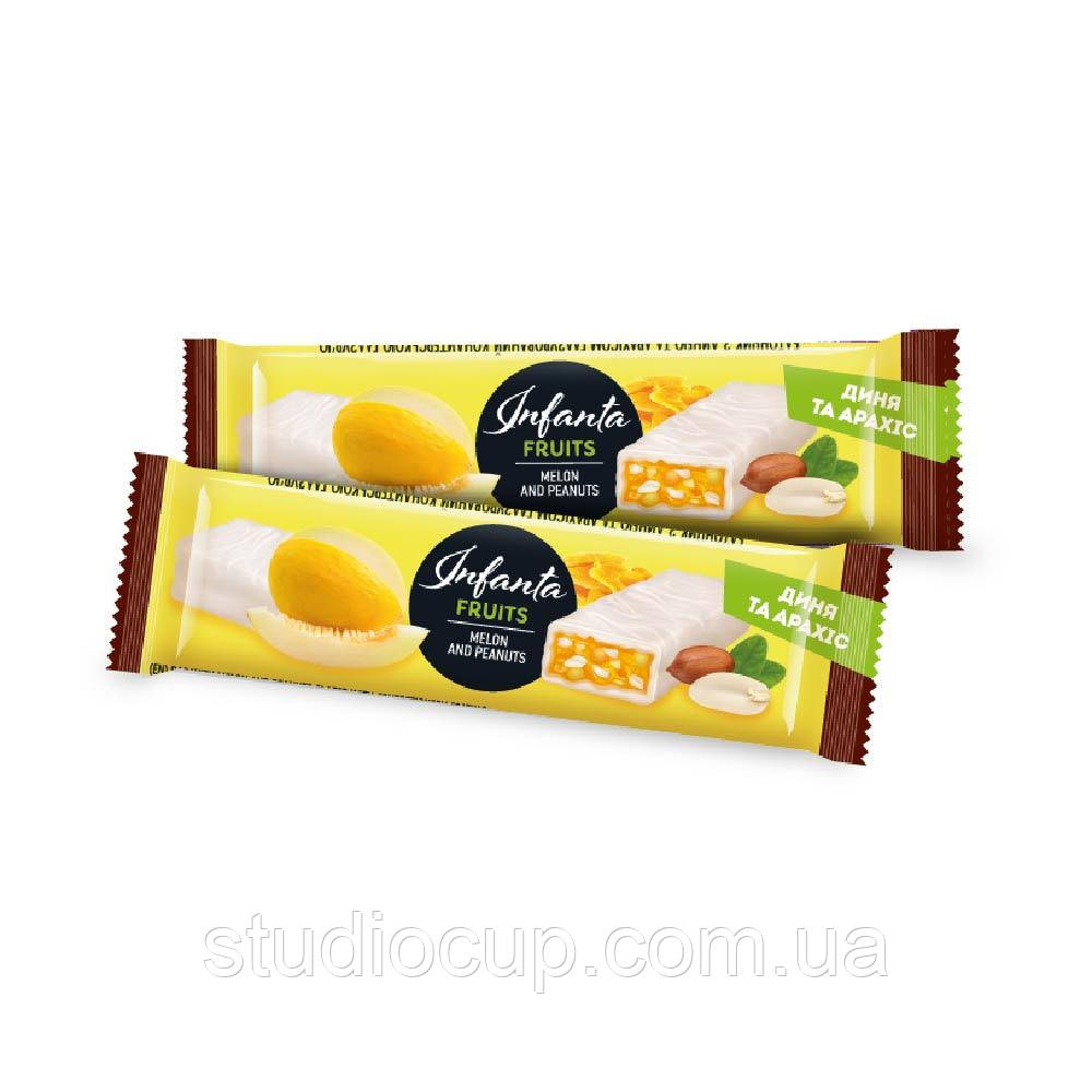 Батончики Vale Infanta Fruits 40 грам Диня та арахіс, фото 1