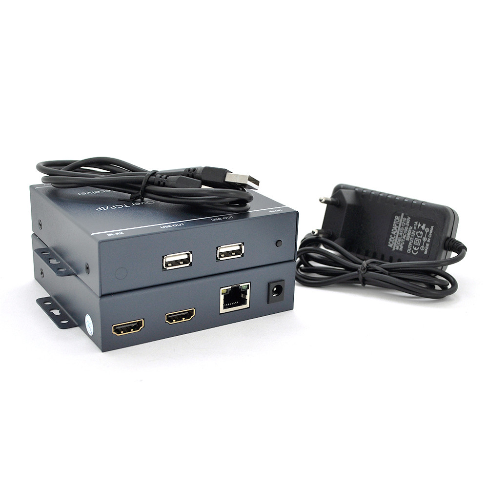 Одноканальний активний подовжувач HDMI сигналу по UTP кабелю. Дальність передачі: до 200 метрів, cat5e / cat6e