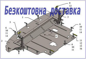 Захист двигуна Hyundai Creta/IX25/Cantus (2014-2020) (захист двигуна Хендай Грета) Кольчуга