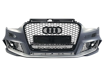 Передній бампер Audi A3 8V / S3 8 V (12-16) тюнінг обвіс стиль RS3 (під птф)