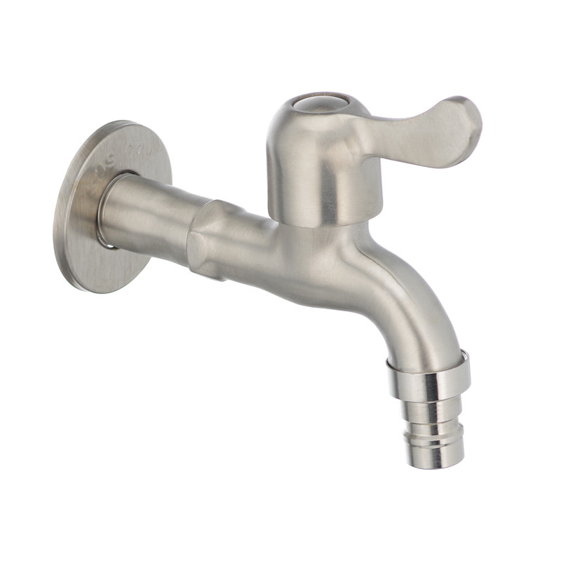 Кран для холодної води 1/2 MIXXUS BIB-03 з нержавіючої сталі, одновентильний (SS0052)