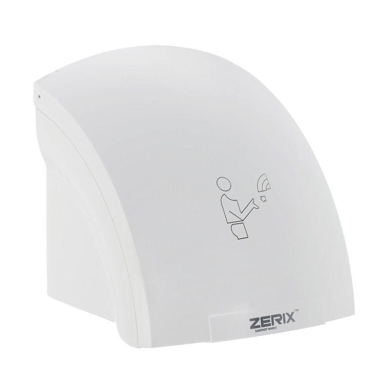 Електрична сушилка для рук ZERIX LR550 2000Вт настінна біла IPX1 (ZX2695)