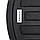 Кухонна мийка ZERIX ZS-7750R-03 чорна, гранітна, 760 мм, з крилом для посуду (ZX4556), фото 2