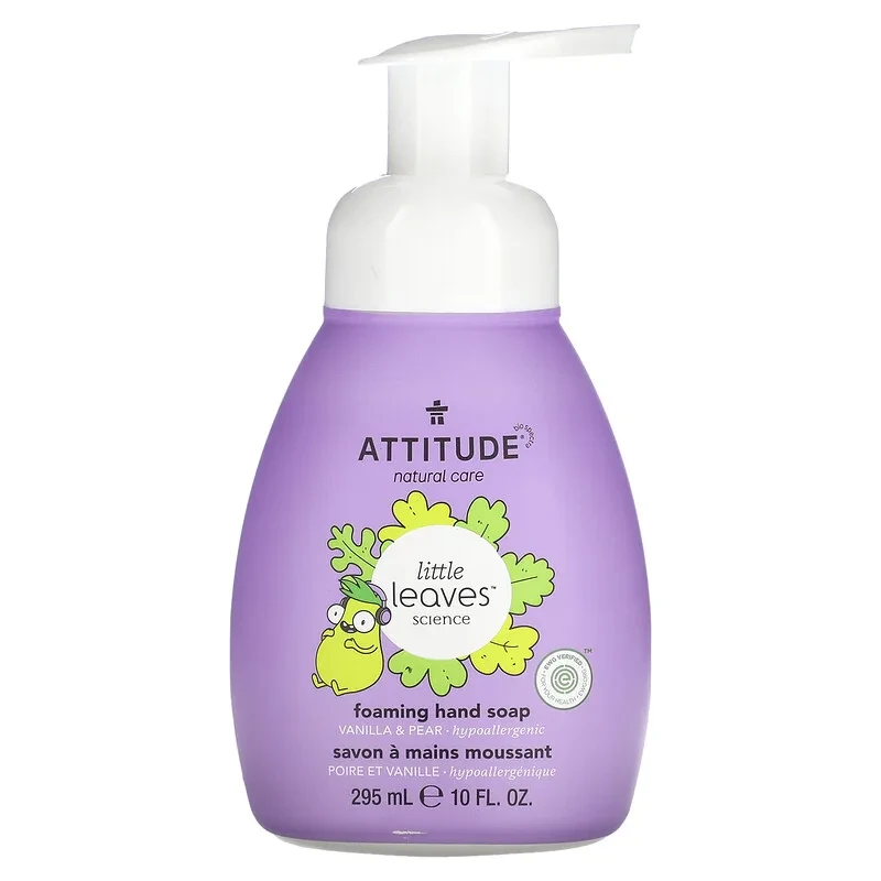 ATTITUDE, Little Leaves Science, піниться мило для рук, ваніль і груша, 295 мл