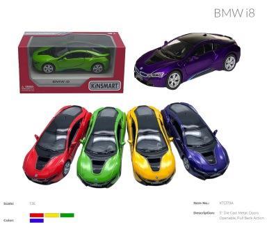 Машина — метал. "Kinsmart", BMW, інерц., 12,5см, 1:36, откр.двері, рез.колеса, 4 кольори, в кор. 16*7*8см (96шт)