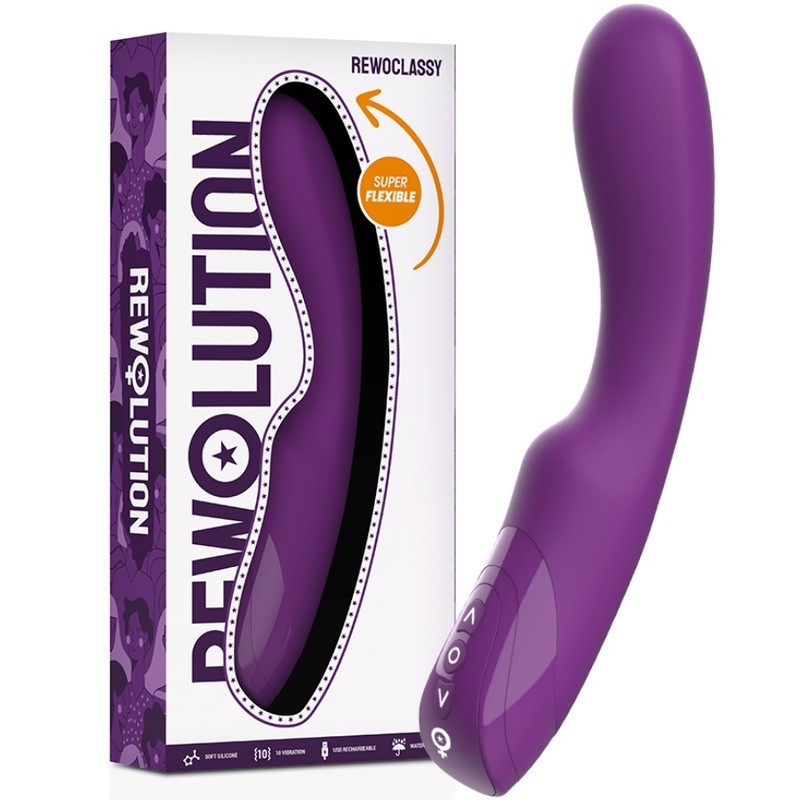 Вібратор для точки-G фіолетовий Rewolution Rewoclassy Flexible Vibrator | Puls69, фото 1