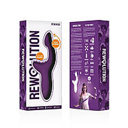 Вібратор подвійної стимуляції фіолетовий Rewolution Rewokiss Vibrating | Puls69, фото 2