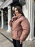 Куртка жіноча коротка зима, фото 4
