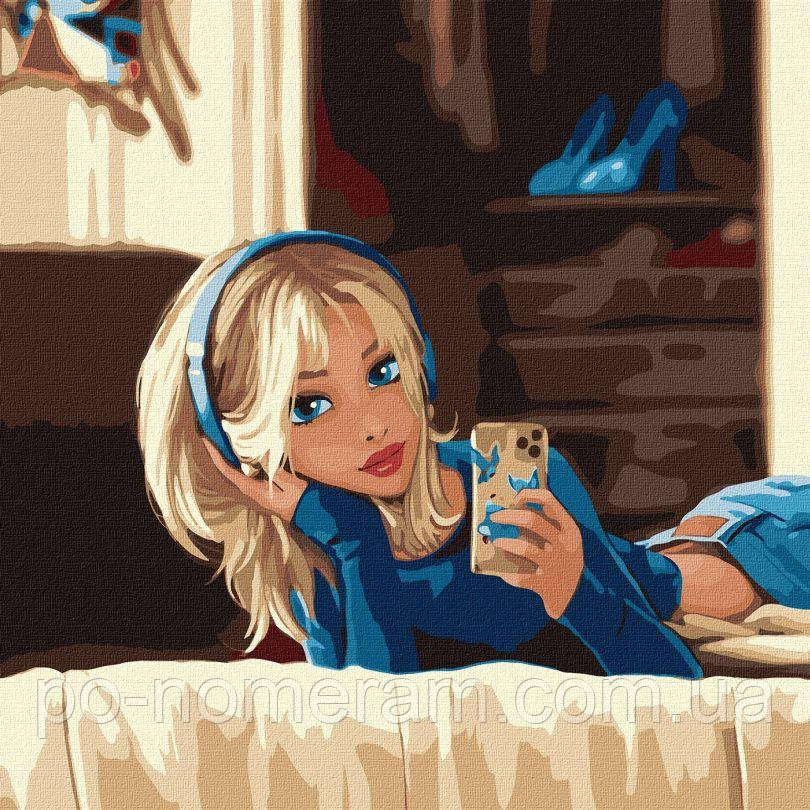 Акційна Картина за номерами Ідейка Улюблене селфі ©raretempter (KHO4957) 40 х 40 см, фото 1