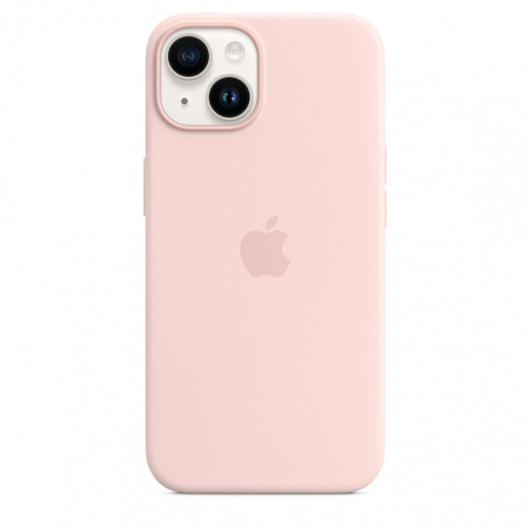 Чохол Silicone Case Premium для iPhone 14 Chalk Pink