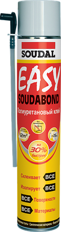 Піна-клей універсальний 750 мл жовтогарячий soudabond easy Soudal, фото 1