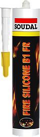 Герметик вогнестійкий пожежний силіконовий 310 мл сірий Silicone