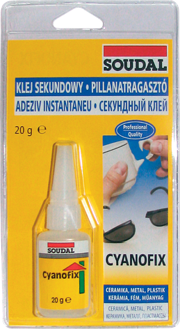 Суперклей універсальний безбарвний 3 г Cyanofix Soudal, фото 1