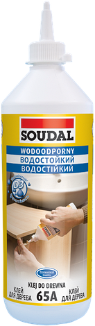 Клей для дерева вологостійкий білий Soudal, фото 1
