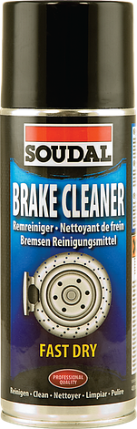 Аерозоль для очищення гальмівної системи 400 мл безбарвний BRAKE CLEANER, фото 1