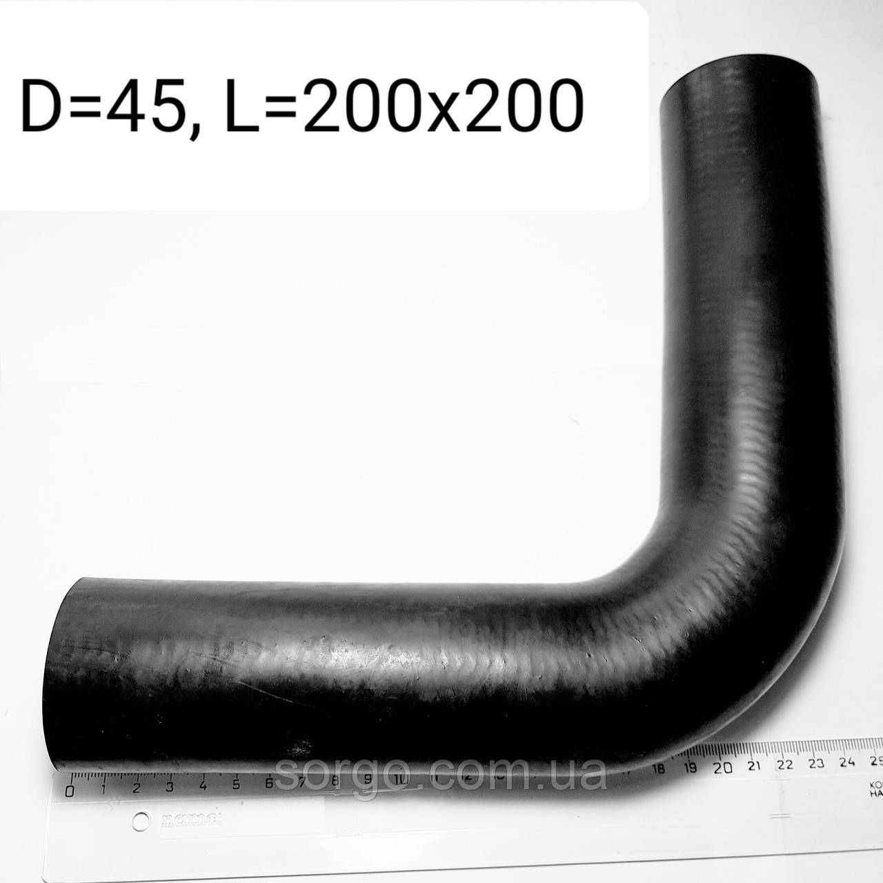 Патрубок резиновый угловой (90 градусов) диаметр 45 мм, цена 170 грн ...