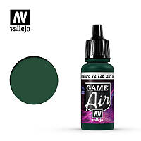Темно-зелений. Фарба водорозчинна акрилова 17мл. VALLEJO Game Air 72728