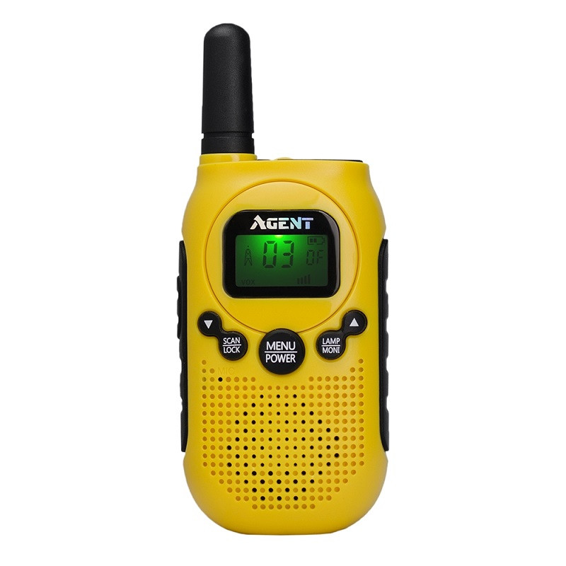 Рація Agent AR-T6 Yellow (0.5W, PMR446, 446 MHz, до 4 км, 8 каналів, АКБ)