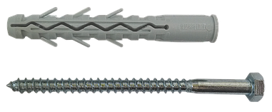 APO-H Анкер 10х100/30 нейлоновий з гвинтом і шестигранною головкою