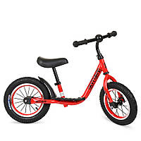Детский беговел (надувные колеса, метал.обод) PROFI KIDS M 4067A-1 Красный