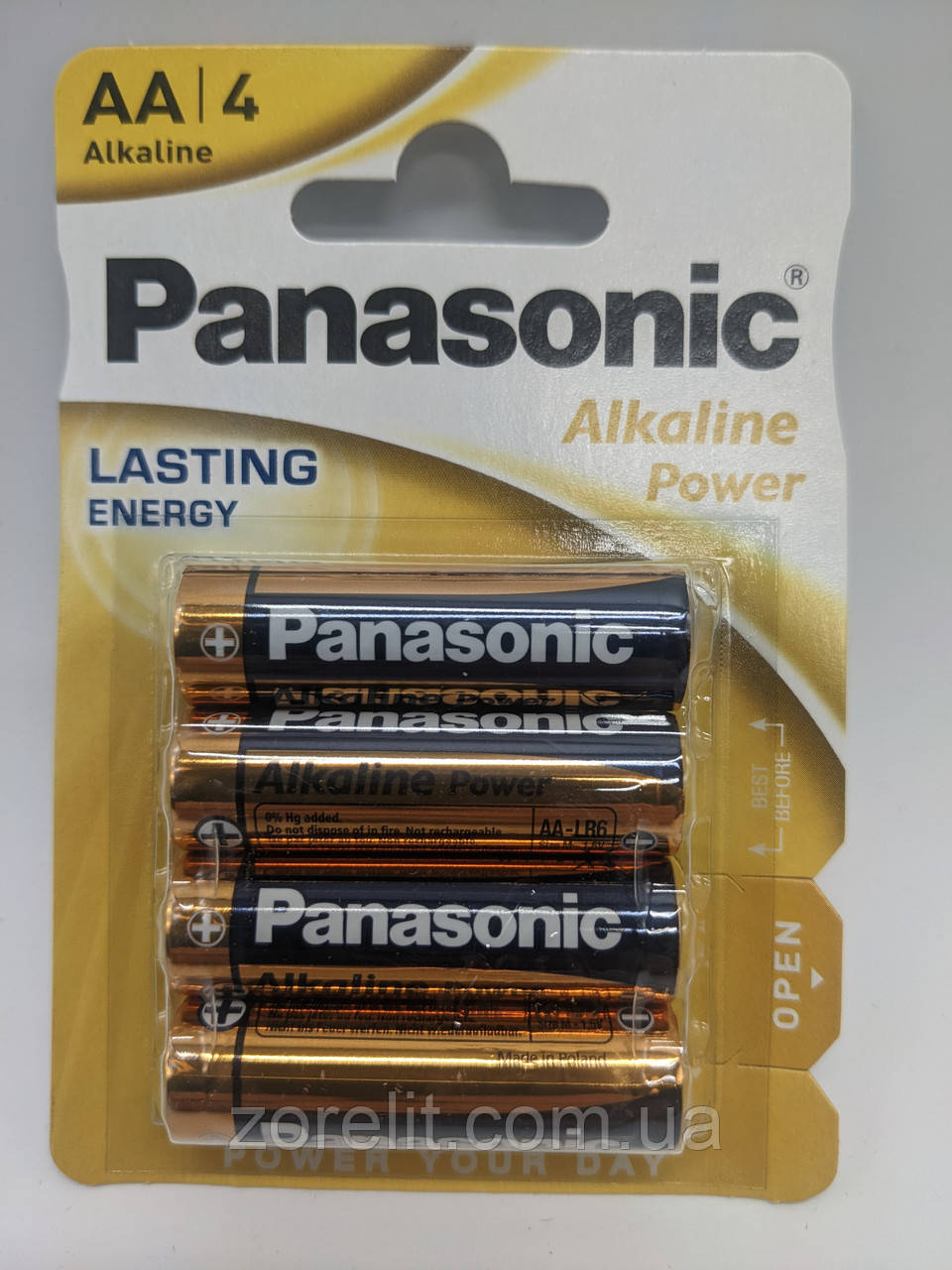 Батарейка Panasonic LR06 AA лужна, блістер 4 шт, фото 1