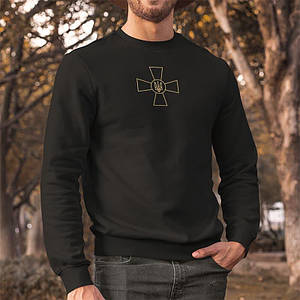 Реглан з принтом Хрест ЗСУ (золото)