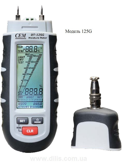 Вологомір деревини і будівельних матеріалів DT-125G - професійний, вологомір деревини та будматеріалів