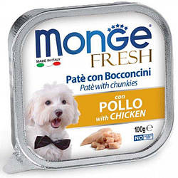 Monge (Монж) Dog Fresh Chicken вологий корм для собак курка 100 г