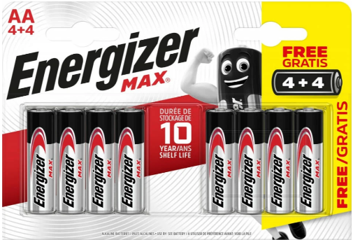 Батарейки лужні АА Energizer Max AA LR6 7638900437744