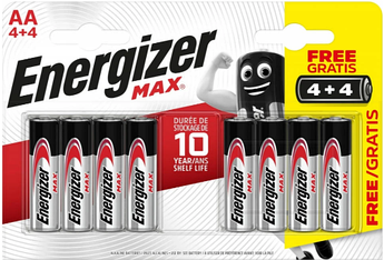Батарейки лужні АА Energizer Max AA LR6 7638900437744