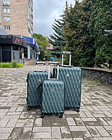 Валіза на 4 колесах Wings 190 Ручна поклажа (S) Зелена